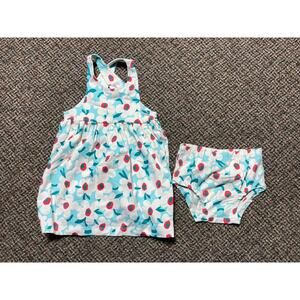 Hanna Andersson Crossback Floral Printed Dress Set 2T NWOT